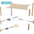 thumbnail image 4 of Sunshade Sails Hardware Kit, Heavy Duty Sun Shade Sail Accessories, 24' Long Stainless Steel Wire Awning Attachment Tightener Set for Rectangle Deck Cover, 4 of 5