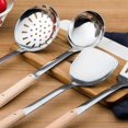 thumbnail image 4 of Lttoisl 5-Piece Stainless Steel Kitchen Utensil Set, 10-13 Inch Spoons and Spatulas, Ergonomic Grip for Comfortable Cooking, Essential Tools for Frying, Serving, and Draining Oil, 4 of 7