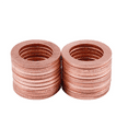 thumbnail image 7 of 100Pcs 12mm x 18mm x 1.5mm Copper Flat Washer Ring Sealing Fitting, 7 of 7