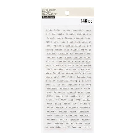 UPC: 0191518043228 | Word-Fetti Clear Stamps by Recollections™