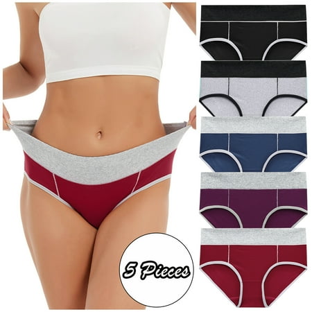 

Lingerie for Women Women Solid Color Patchwork Briefs Panties Underwear Knickers Bikini Underpants Coffee