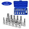 thumbnail image 1 of Ensemble de 13 Douilles Torx T8-T70 S2 Acier Hexagonal Clé Torx Outil Tournevis, 1 of 5
