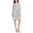 thumbnail image 2 of FORMRS Summer Dress for Women Loose U Neck Sleeveless Midi Beach Sundresses with Pockets, Small Pastel Pattern, 2 of 8