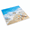 Ocean Starfish-24" x 24" (Square), variant on Square Shower Mat 24 X 24 Inch Stylish Non Slip Mats Foride With Central Drain Hole Soft Trimmable Pvc Loofah Anti Walk In Stall