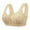 Beige, variant on Women Lace Front Button Shaping Cup Adjustable Shoulder Strap Large Size Underwire Bra,Size S