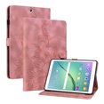 thumbnail image 2 of FJLBDE Case for Samsung Galaxy Tab S2 9.7 inch 2015 SM-T810, Embossed Flower PU Leather Flip Wallet Folio Stand Cover, Pink, 2 of 7