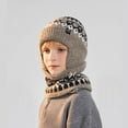 thumbnail image 6 of OGLCCG Kids Winter Hat and Scarf Set, 2Pcs Warm Knit Beanie Cap and Neck Scarf Collar for Boys Girls Soft Fleece Lining Cap 4-10 Years, 6 of 8