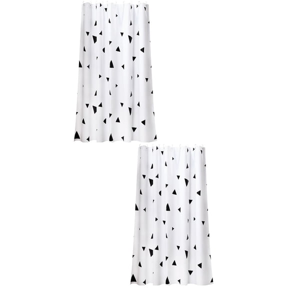 2-Pack Shower Curtains for Bathroom with Window Design, Household Shower Curtain Set