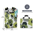 thumbnail image 2 of Yayeee Freestanding Laundry Hamper with Handle Collapsible Large Storage Basket for Clothes, Gray Floral, 2 of 7