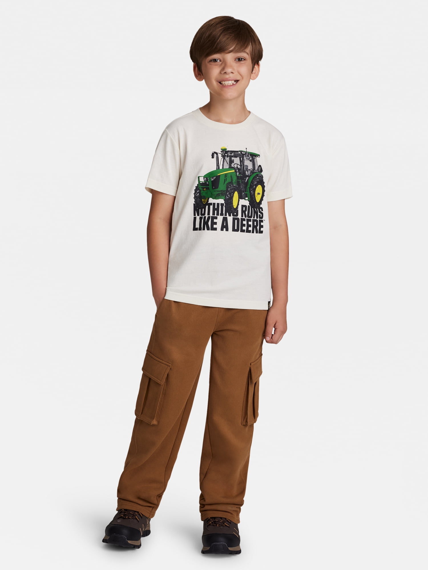 John Deere Boy's Fleece Cargo Pant, Sizes 4 - 18