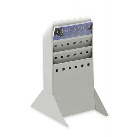 Base For Steel Magazine Rack - Gray