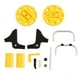 thumbnail image 1 of Carro de carrete de manguera de jardín Carro de carrete de manguera amarillo Carro de manguera de agua con capacidad para 30 m de tubería de agua, 1 of 8