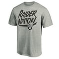 thumbnail image 2 of Men's Heathered Gray Las Vegas Raiders Hometown Collection Raider Nation T-Shirt, 2 of 3