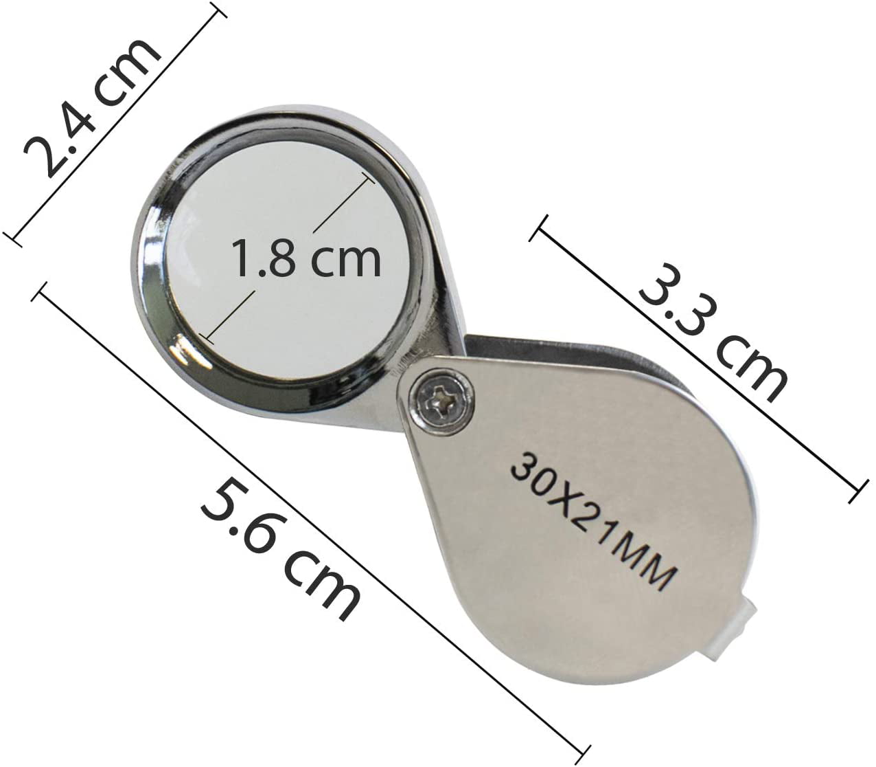 Coin Collectors Professional Magnifying Eye Loupe 30X Optical Glass, Adult Unisex, Size: One size, Yellow