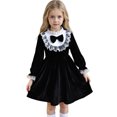 thumbnail image 4 of Fozruso Vintage Girls Dress Elegant Girls Dress With Lace Trim Detachable Floral Collar And 3D Applique For And Party Wear Sizes 3-4 Years, 4 of 6