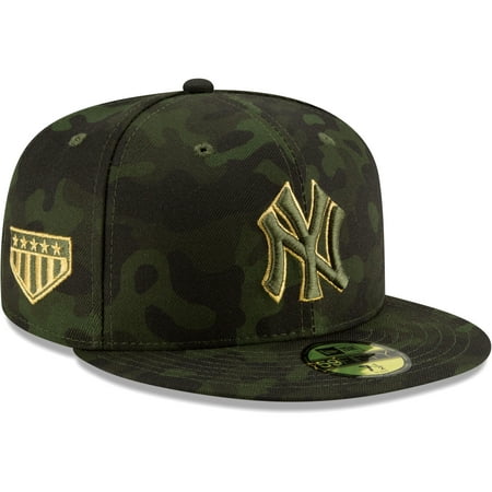 Field Camo - New York Yankees New Era 2019 MLB Armed Forces Day On-Field 59FIFTY Fitted Hat - Camo