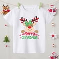thumbnail image 5 of Camiseta con estampado de ciervos de Feliz Navidad para niños, ropa de fiesta navideña para niños y niñas, camiseta de vacaciones para niños, camiseta de manga corta para niños, 5 of 5