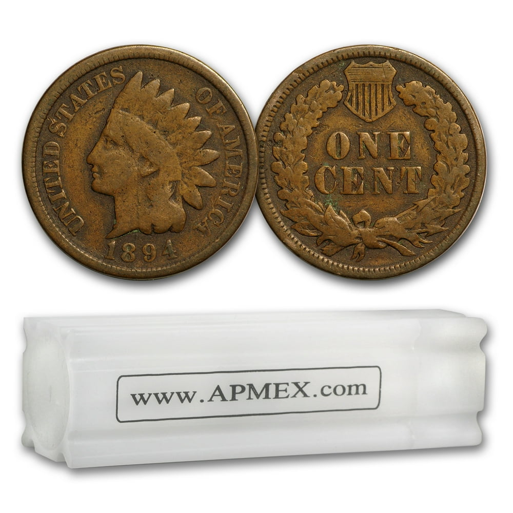 1894 Indian Head Cent 50-Coin Roll Avg Circ - Walmart.com - Walmart.com