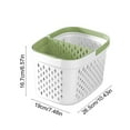 thumbnail image 3 of PPgejGEK White Bathroom Shower Caddy Tote, 10.6×7.49×6.69 Inches Handheld Bath Basket with Divided Storage, Plastic Organizer for Toiletries Shampoo Soap, 3 of 6