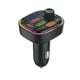 thumbnail image 2 of Bluetooth 5.0 Reproductor de MP3 para coche Transmisor FM | Llamadas manos libres | Carga rápida USB QC3.0 | Adaptador de 3 puertos | Monitor de voltaje | Navegación por voz | Luz RGB | 12V-24V, 2 of 8