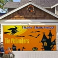 thumbnail image 5 of Theme Fabric Logo Poster Banner Background Hanging Pumpkin Bat Moon Used For Background Party Decoration1 Flags on, 5 of 5