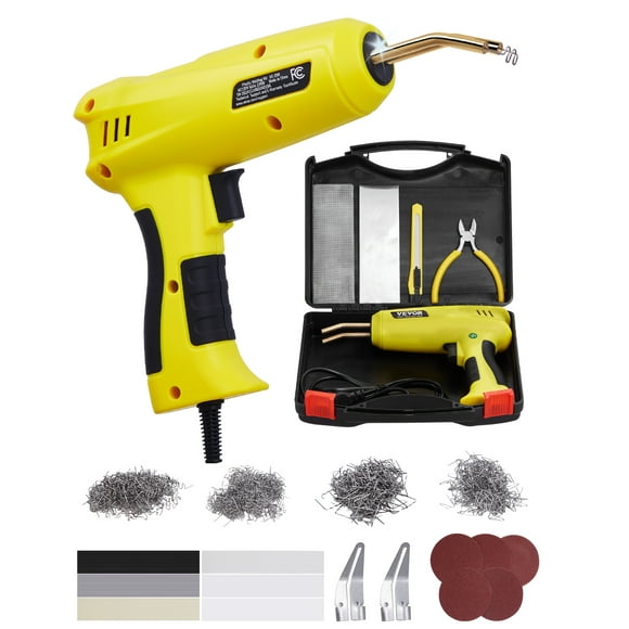 VEVOR Plastic Welder 220W Plastic Welder Gun Kit with 800 Staples & 56 Rods
