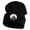 Black, variant on Half Dome Embroidered Big Size Acrylic Long Beanies - Navy XL-3XL