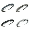 thumbnail image 4 of Glittering Full Rhinestones Hairhoop with Tooth Comb Stylish Face Washing Hairband For Women And Girls Daily Accessories, 4 of 9