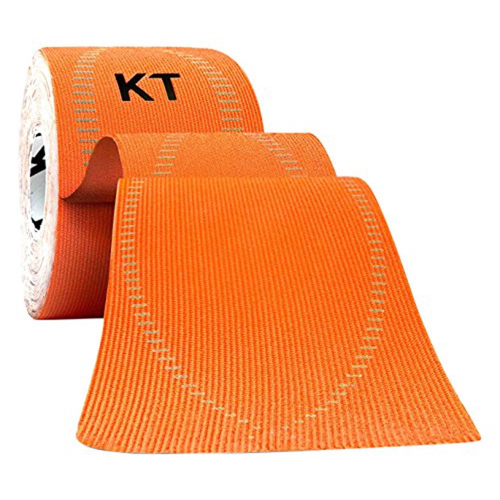 KT TAPE PRO Synthetic Elastic Kinesiology 20 PreCut 10Inch Strips Blaze Orange