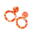 thumbnail image 1 of Jumpingount Pendientes colgantes para niña, suministro de joyería, aro grande a la moda, pendiente de personalidad para mujer con orificio para la oreja, Ropa, zapatos y accesorios Miscelánea Rojo Jumpingount AP010392-02, 1 of 6