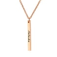thumbnail image 1 of Name Custom Necklace 3D Bar Necklaces Women Custom Name Engraving Pendant Necklace Stainless Steel Unisex Jewelry, 1 of 5