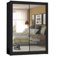 thumbnail image 1 of Ropero Closet Madesa Dallas 2 Puertas Con Espejos Negro 2, 1 of 5