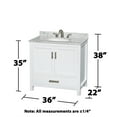 thumbnail image 7 of Wyndham Collection Wcs141436sunomxx Sheffield 36" Free Standing Single Basin Vanity Set -, 7 of 7