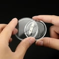 thumbnail image 6 of Uxcell 2.28inch Acrylic Button Pin Badge, 25 Set Round Pin Blank Buttons Badges Kit, Clear, 6 of 7