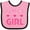 Pink and Black, variant on Inktastic Auntie Girl Niece Gift Girls Baby Bib
