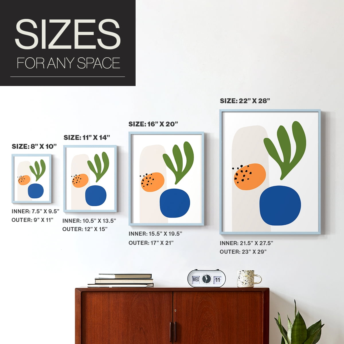 Matisse CCXCV in Solid Wood 11 x 14 Framed Print