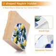 thumbnail image 5 of Yayeee Napkin Holder for Table Set of 2 Kitchen Paper Tissue Organization, Cartoon Lemon Leaves, 5 of 8
