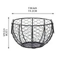 thumbnail image 3 of CoudarTitie Eggs Wire Storage Basket Iron Wire Woven Basket Country Fruit and Vegetable Basket for Kitchen Countertop Bathroom Vegetables Miniature Sofa Model Wooden Sofa Bed DIY Accs Photo, 3 of 8