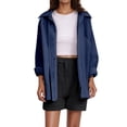thumbnail image 1 of Uinagy Women's Double Layer Casual Solid Color Long Sleeve Shirt Tops, 1 of 5