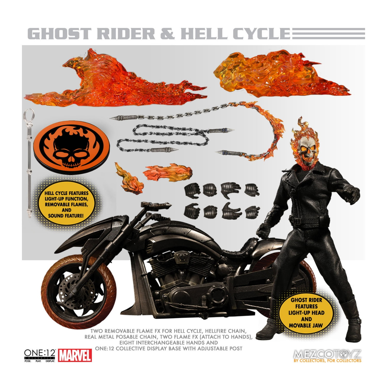 One:12 Collective Ghost Rider & Hell Cycle Set