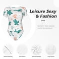 thumbnail image 4 of Fotbe Turtles And Seahorses Body de Mujer con Cuello Redondo y Mangas Cortas, Sin Mangas Ajustado, Suave, Cómodo y Básico-Medium, 4 of 7