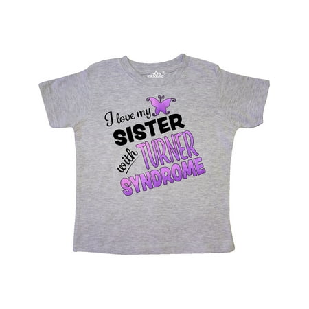 

Inktastic I Love my Sister with Turner Syndrome Gift Toddler Boy or Toddler Girl T-Shirt