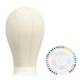 thumbnail image 1 of MERIGLARE Canvas Block Head Multipurpose Stable Display for Hat Hairpieces Scarves Head 55cm, 1 of 9