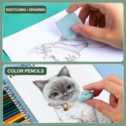 6-Pack Kneaded Erasers - Moldable Clay for Artists Sketching,Creative Kneading Rubber Eraser,Drawing, Carving - Soft, Cute Blocks for Creative Projects(Sky Blue,1.95x1.56)