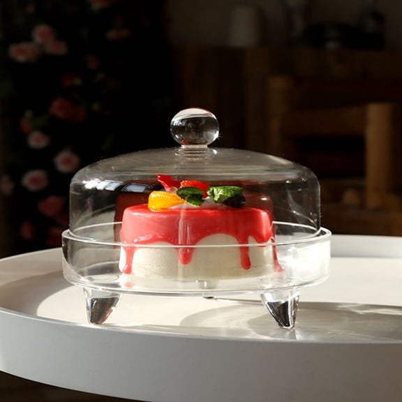 WEUVEB Dessert Serving Tray with Lid, Food Storage and , Kitchen Serving Platter Set for Parties and Home Use