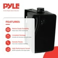 thumbnail image 2 of Pyle PLMR24B 3.5" 200W Box Speakers 4 Pack & PT260A Home Digital Stereo Receiver, 2 of 12