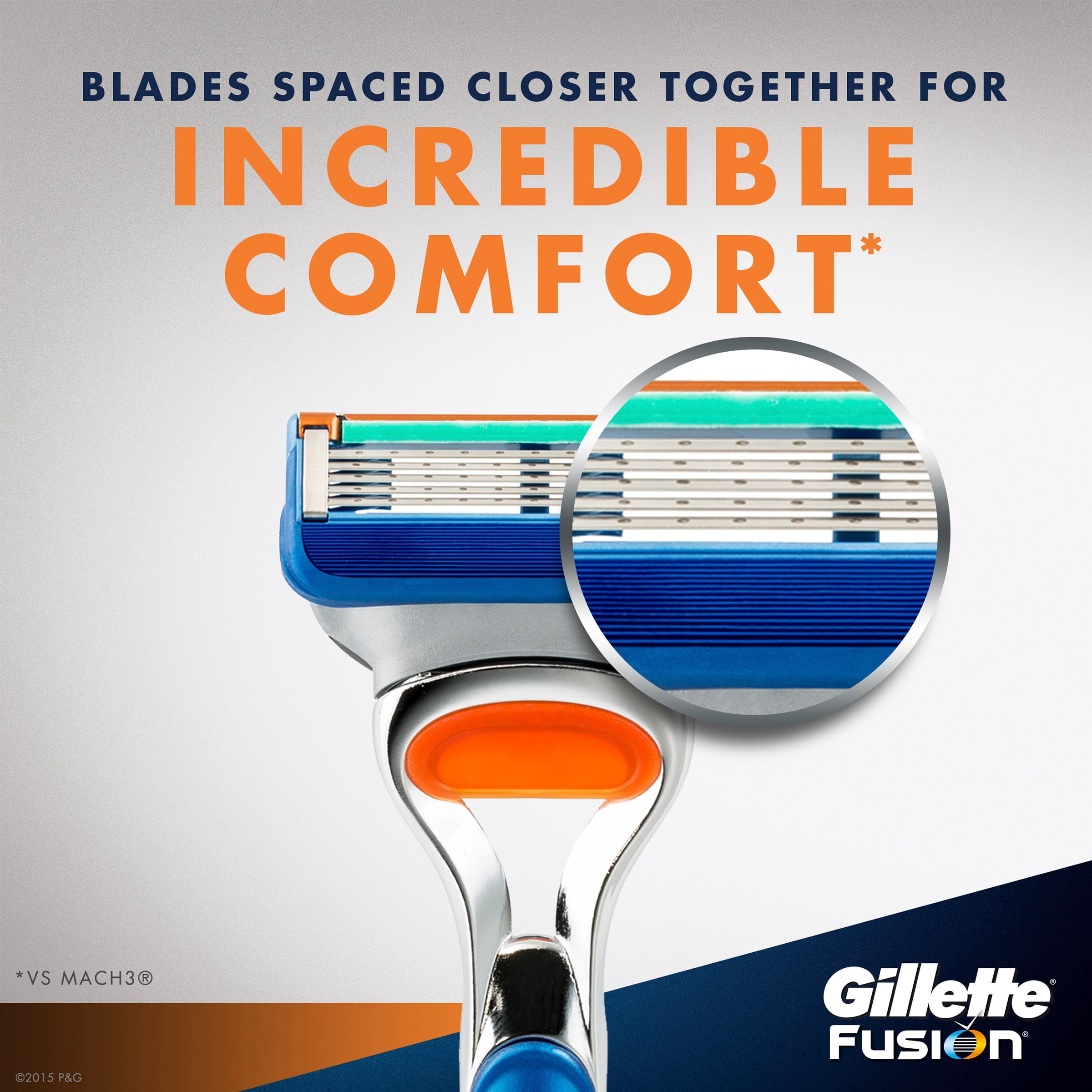 Gillette Fusion Razor & Replacement Cartridges 2 pc Pack