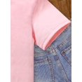 thumbnail image 4 of [Camiseta inspiradora de algodón] Camiseta inspiradora de algodón suave "Dios dice que soy" para niña | Afirmaciones positivas, lavable a máquina, rosa, corte holgado | Camiseta de verano, 4 of 6