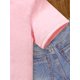 thumbnail image 4 of Camiseta informal de punto con estampado geométrico para niña - 100 % algodón, ligeramente elástica, cuello redondo - Camiseta holgada de verano | Lavable a máquina | Estampado aleatorio, 4 of 6