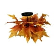 thumbnail image 3 of Almencla Thanksgiving Candle Holder Lifelike Candle Stick for Autumn Harvest Festival Maple Leaf, 3 of 8